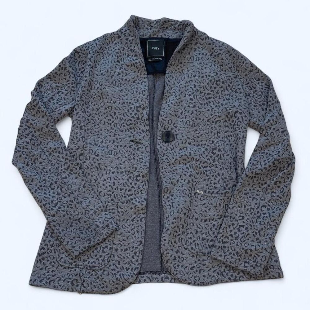 Obey Women's Grey and Black Jacket